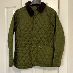 Barbour green quilted jacket